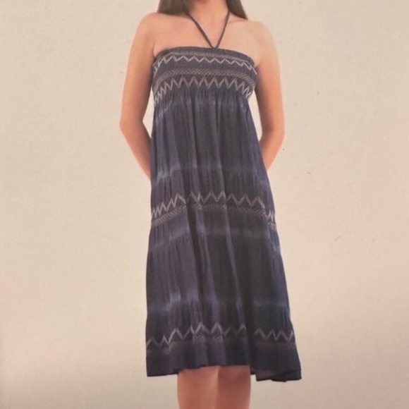 INDIGO & LACE 2 WAY DENIM SKIRT OR DRESS SIZE LARGE - Picture 3 of 16